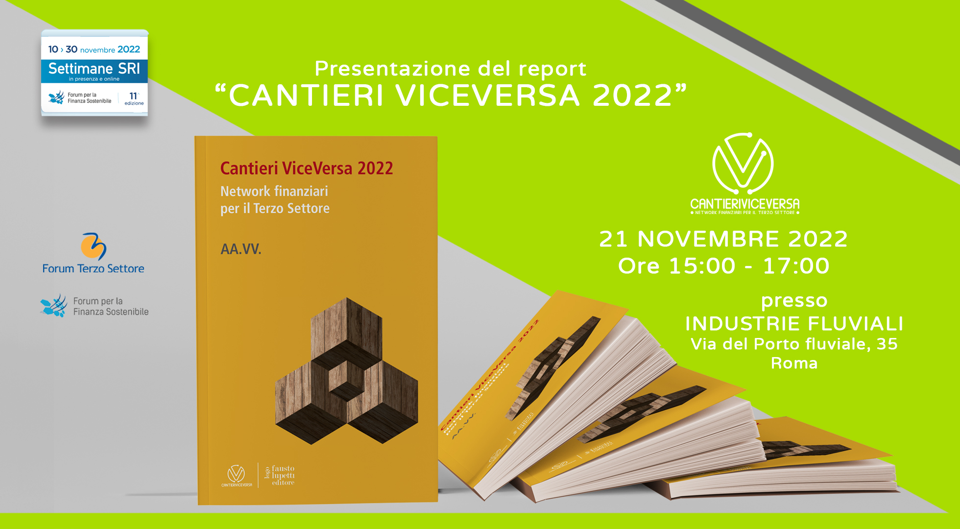 finanza sostenibile terzo settore: report Cantieri ViceVersa